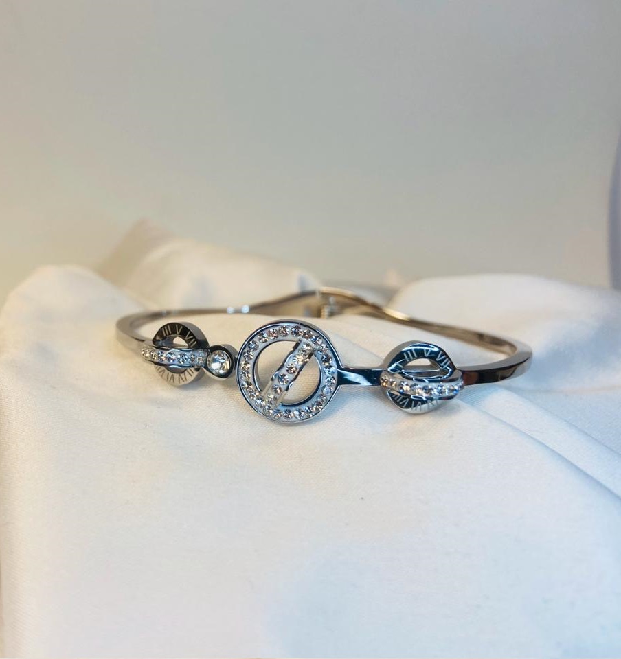 Pulsera Brazal ‘Circulos’ Color Plata n2 - Imagen 3