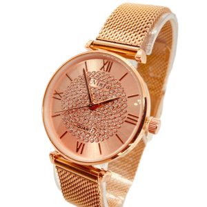 Reloj de Mujer de Forma Redondo con Correa Metalica  muy Elegante N16