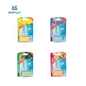 Ambientador WC soporte Transparente 826 perfumado Amahogar