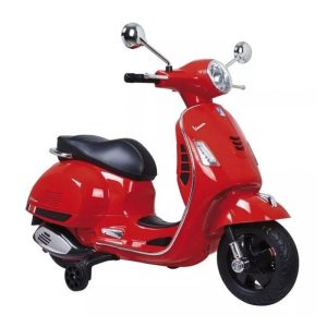 Moto eléctrica de juguete Vespa GR en color rojo 12V